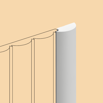 Финишный молдинг LF137B LONG NP для стеновых панелей